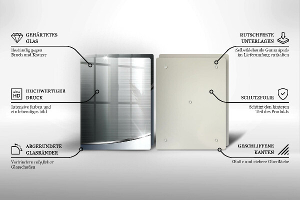 Induction hob cover Pattern metal abstraction