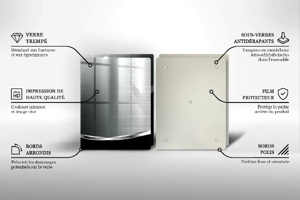 Work surface savers Abstraction with metal