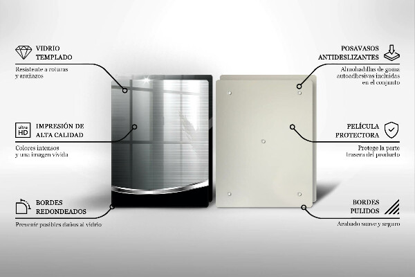 Work surface savers Abstraction with metal