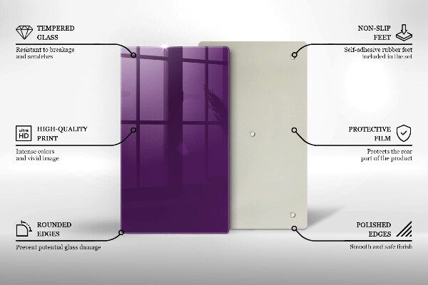 Induction hob protector Violet colour