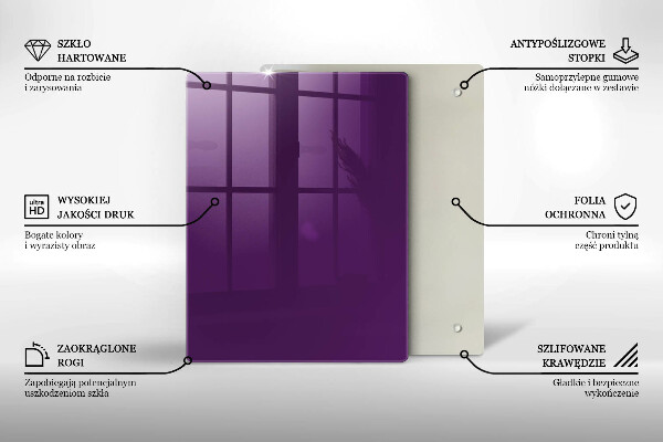Induction hob protector Violet colour