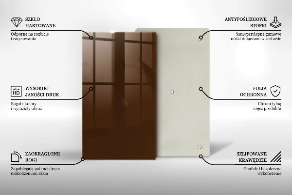 Induction hob protector Brown color