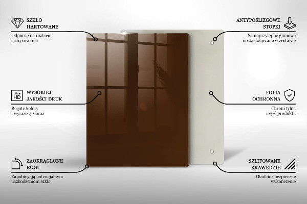 Induction hob protector Brown color