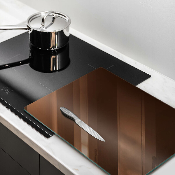 Induction hob protector Brown color
