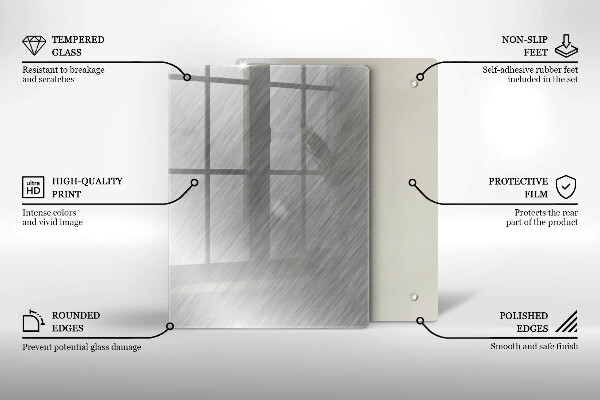 Induction hob protector Metal texture background