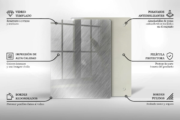 Induction hob protector Metal texture background