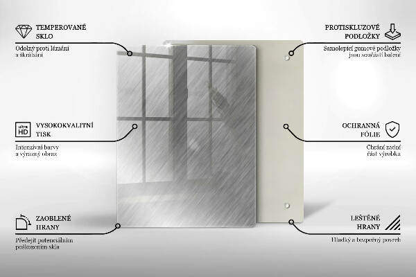 Induction hob protector Metal texture background