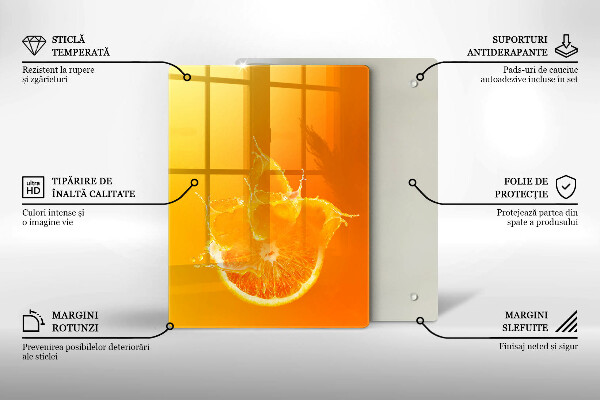 Induction hob protector Juicy fruit of orange