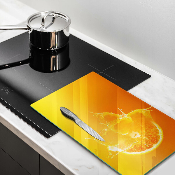 Induction hob protector Juicy fruit of orange
