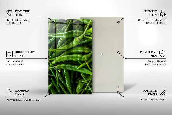 Worktop cover Pods peas