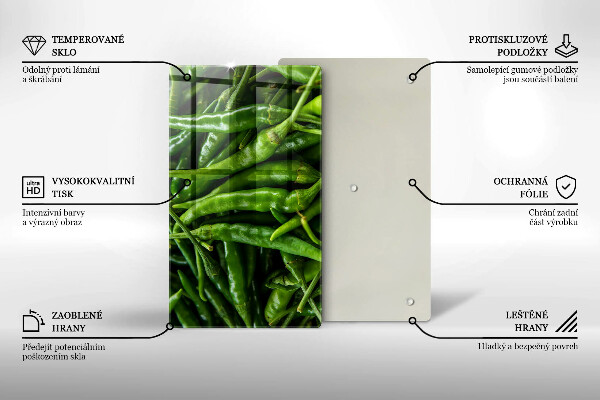 Worktop cover Pods peas