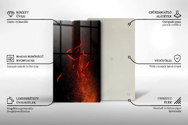 Worktop cover Hot chili peppers