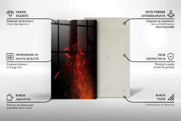 Worktop cover Hot chili peppers