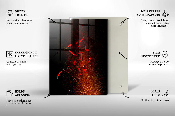 Worktop cover Hot chili peppers