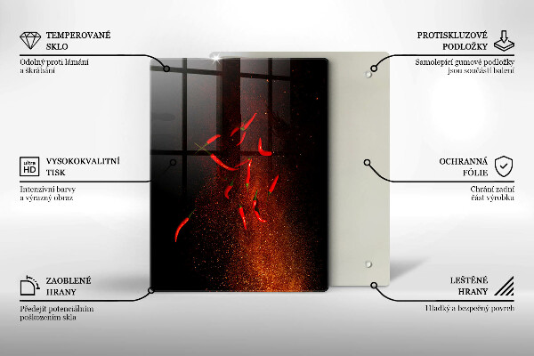 Worktop cover Hot chili peppers