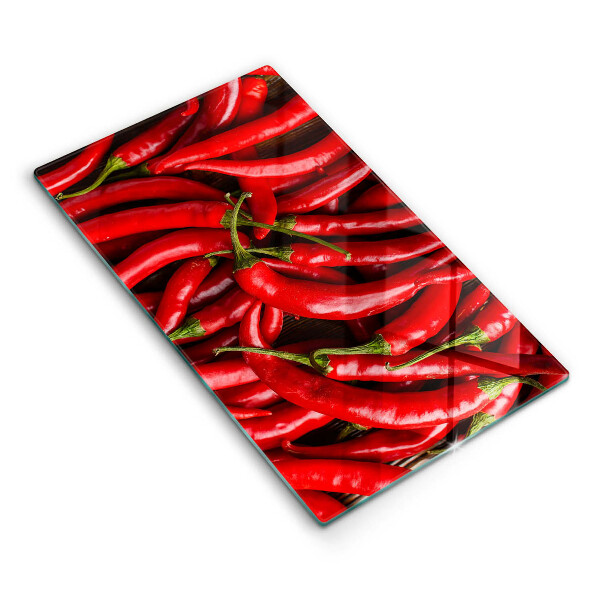 Induction hob protector Hot chili peppers