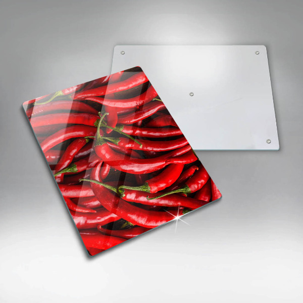 Induction hob protector Hot chili peppers