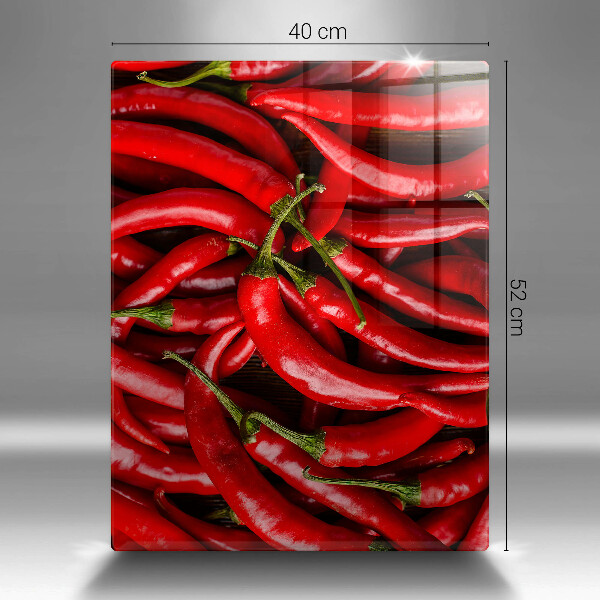 Induction hob protector Hot chili peppers