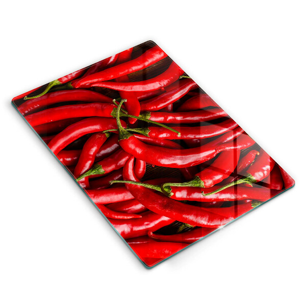 Induction hob protector Hot chili peppers
