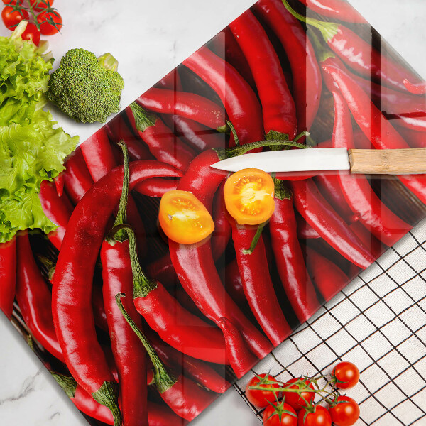 Induction hob protector Hot chili peppers