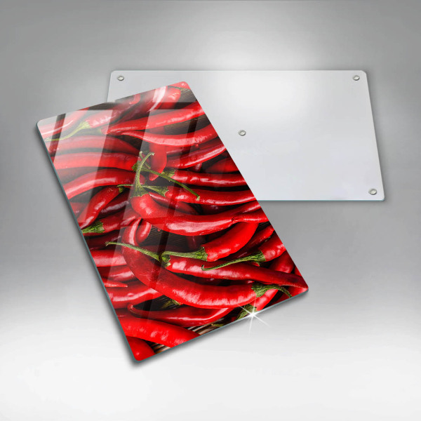 Induction hob protector Hot chili peppers