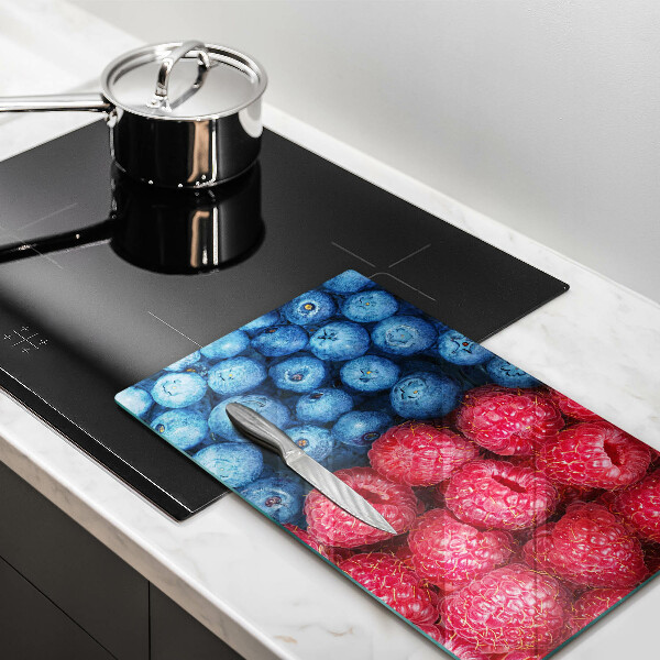 Induction hob protector Fruit of raspberry and blueberries