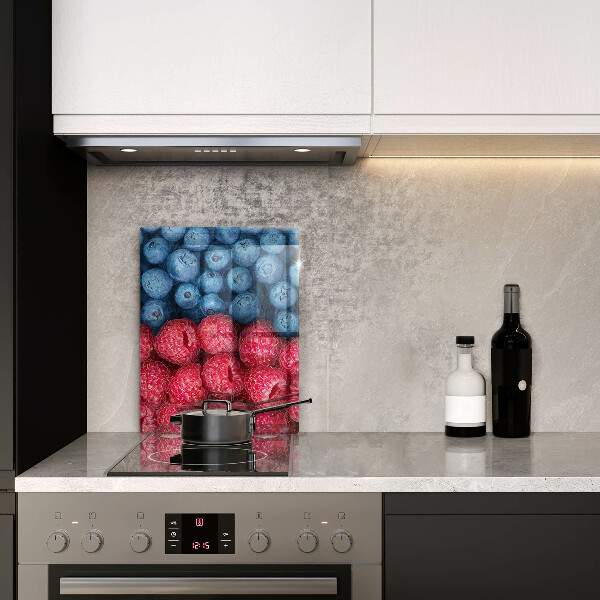 Induction hob protector Fruit of raspberry and blueberries