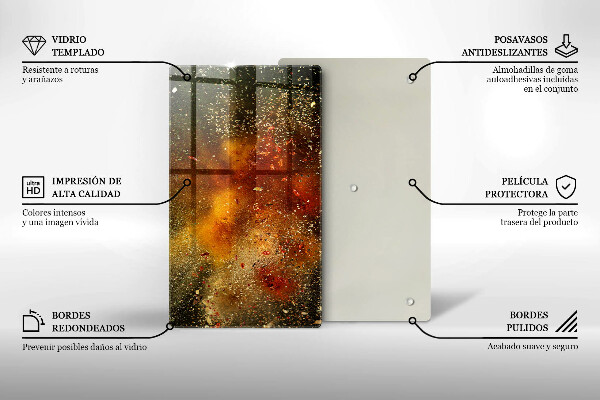 Induction hob protector Colorful spices