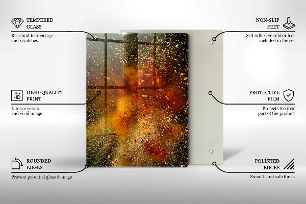 Induction hob protector Colorful spices