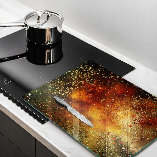 Induction hob protector Colorful spices