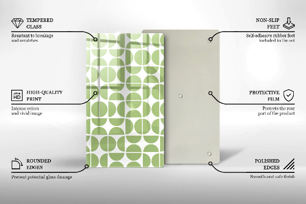 Induction hob protector Boho shapes