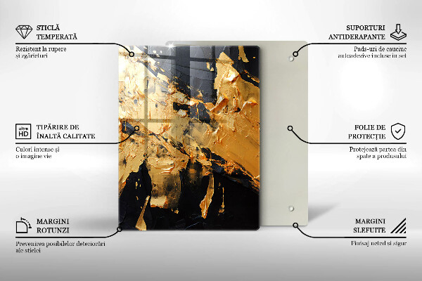 Induction hob protector Elegant paint texture