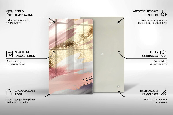 Induction hob protector Pastel spots