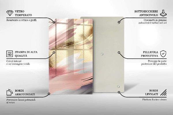 Induction hob protector Pastel spots