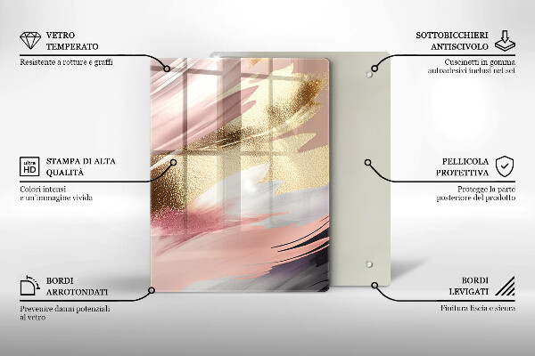 Induction hob protector Pastel spots