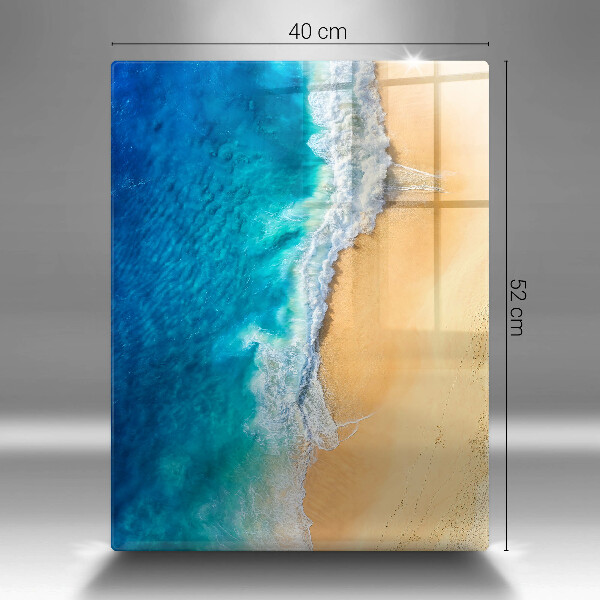 Induction hob protector Beach and sea