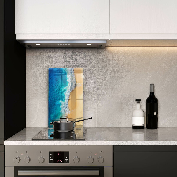 Induction hob protector Beach and sea