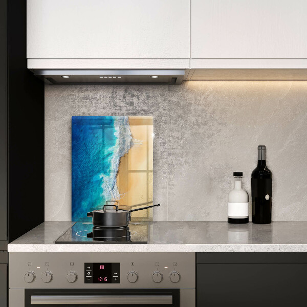 Induction hob protector Beach and sea