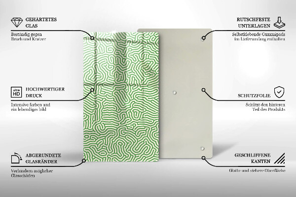 Induction hob protector Abstraction lines