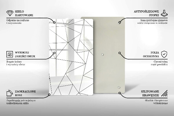Work surface savers White triangles