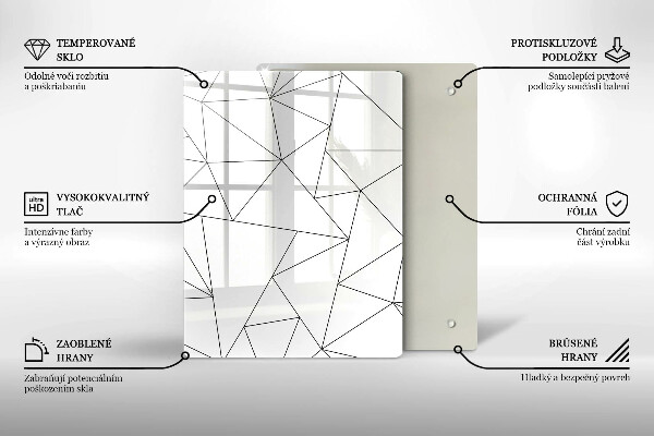 Work surface savers White triangles