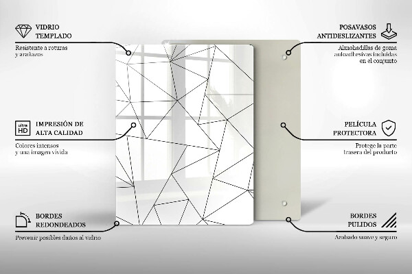 Work surface savers White triangles