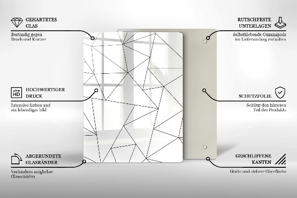 Work surface savers White triangles