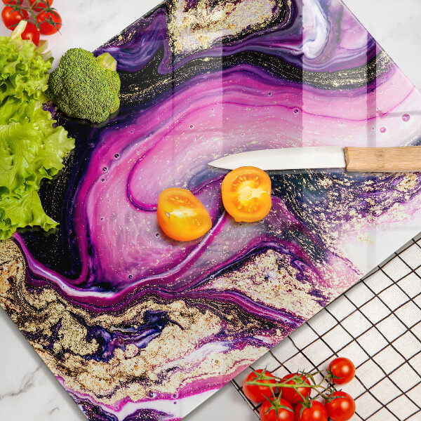 Worktop cover Abstraction design gold