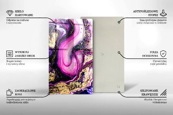 Worktop cover Abstraction design gold