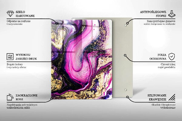 Worktop cover Abstraction design gold