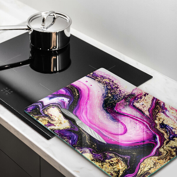 Worktop cover Abstraction design gold