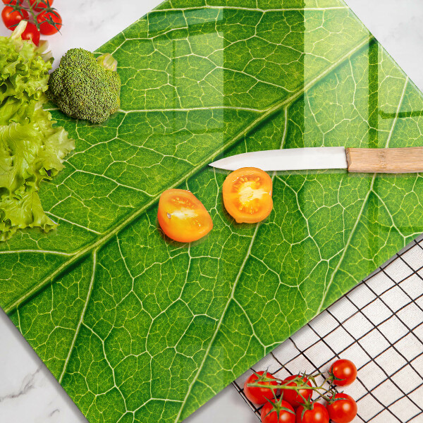 Induction hob protector Leaf lines nature