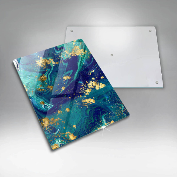 Induction hob protector Abstraction with gold