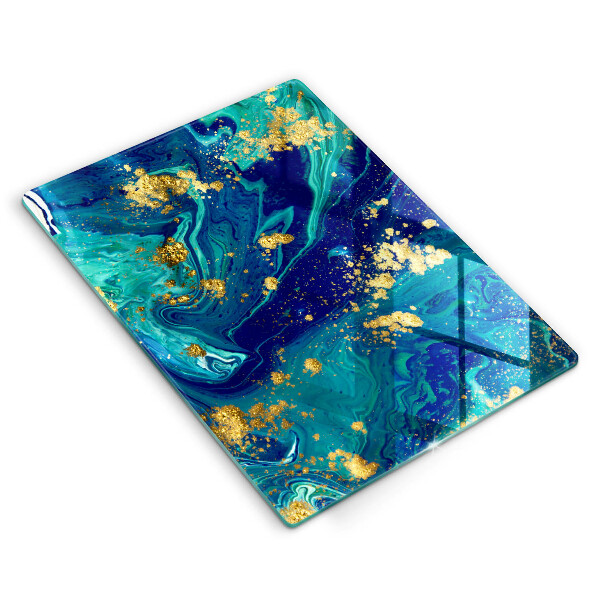 Induction hob protector Abstraction with gold